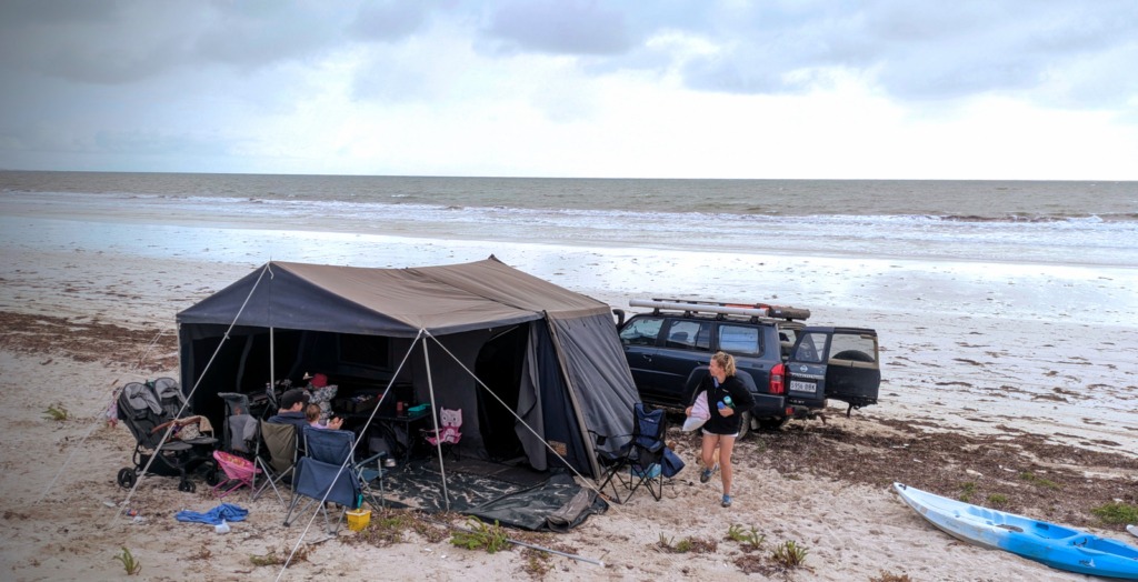 Camper Trailer at Wauraltee Beach