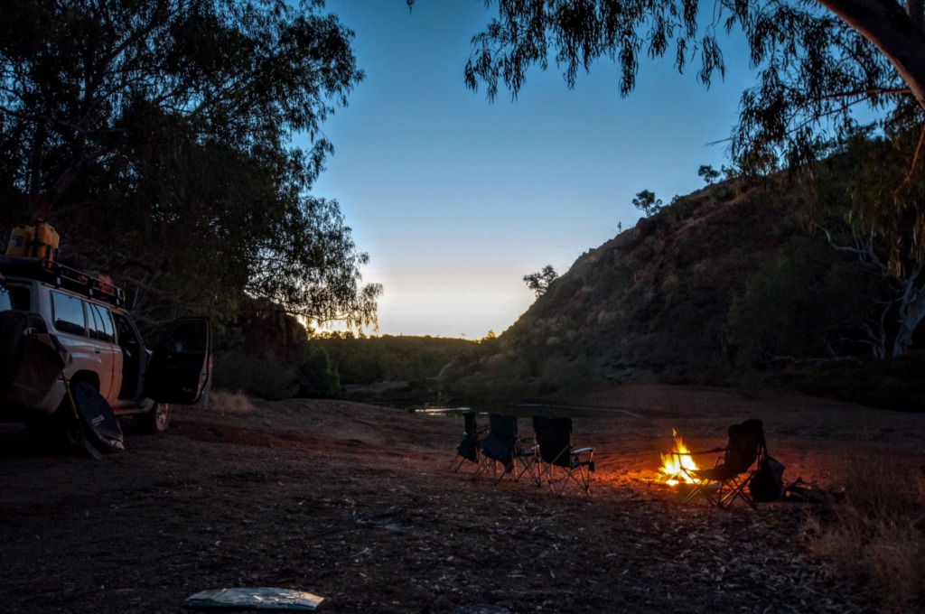 Camping at Caroline Pool